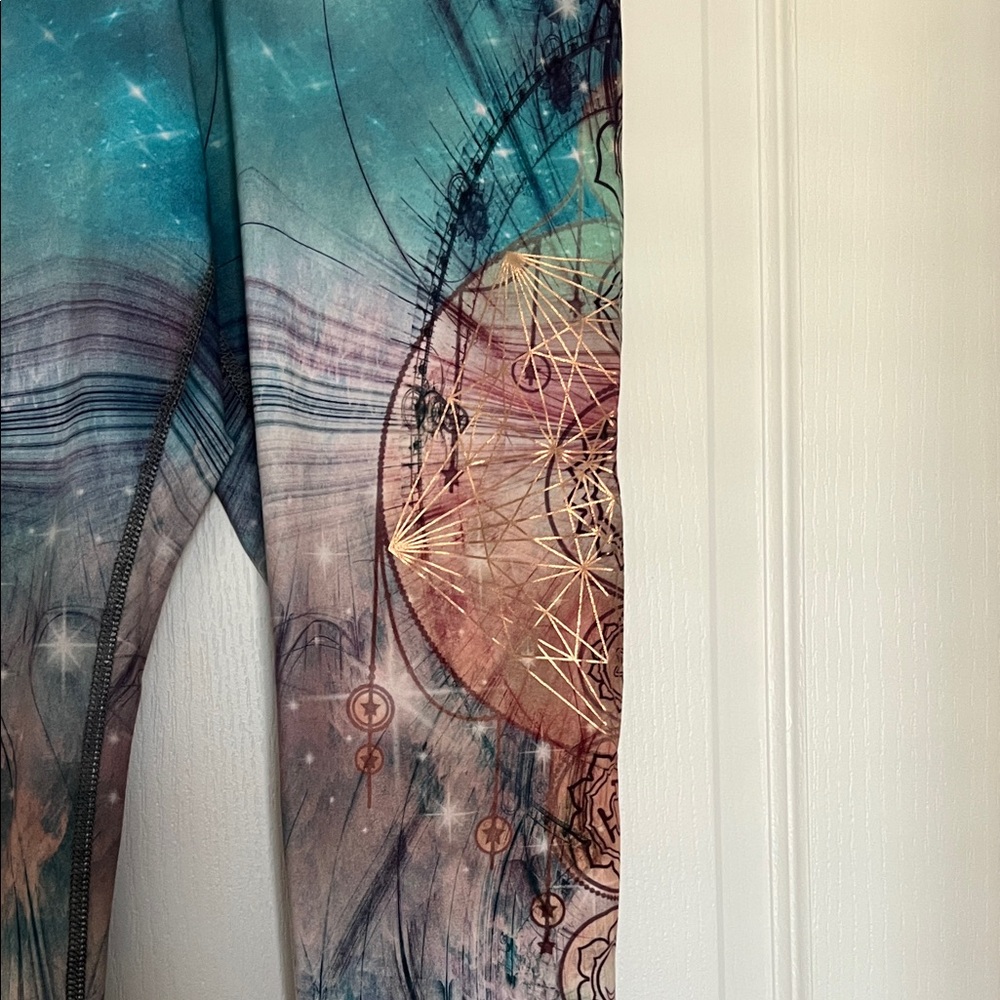 Evolution And Creation Cosmic Print Leggings - image 2